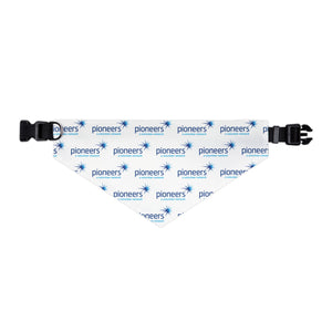 Pioneers Logo Pet Bandana - 4 sizes available - white