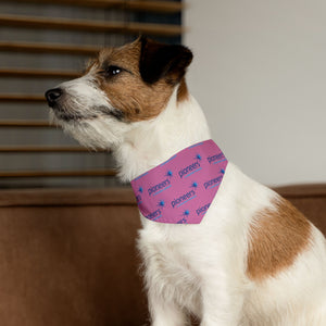 Pioneers Logo Pet Bandana - 4 sizes - pink