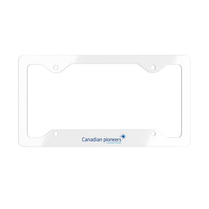 Canadian Pioneers Metal License Plate Frame - Durable, Stylish Car Accessory