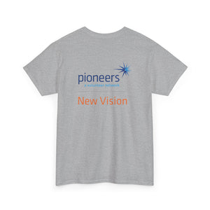 New Vision Pioneers Front & Back Logo - T-Shirt - 12 colors (S-5XL)