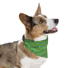 Load image into Gallery viewer, Pioneers Logo Pet Bandana Collar - 4 sizes - Lt Green
