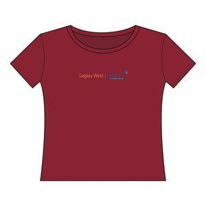 Legacy West Pioneers Women's Curvy Fine Jersey Tee - XL-4XL