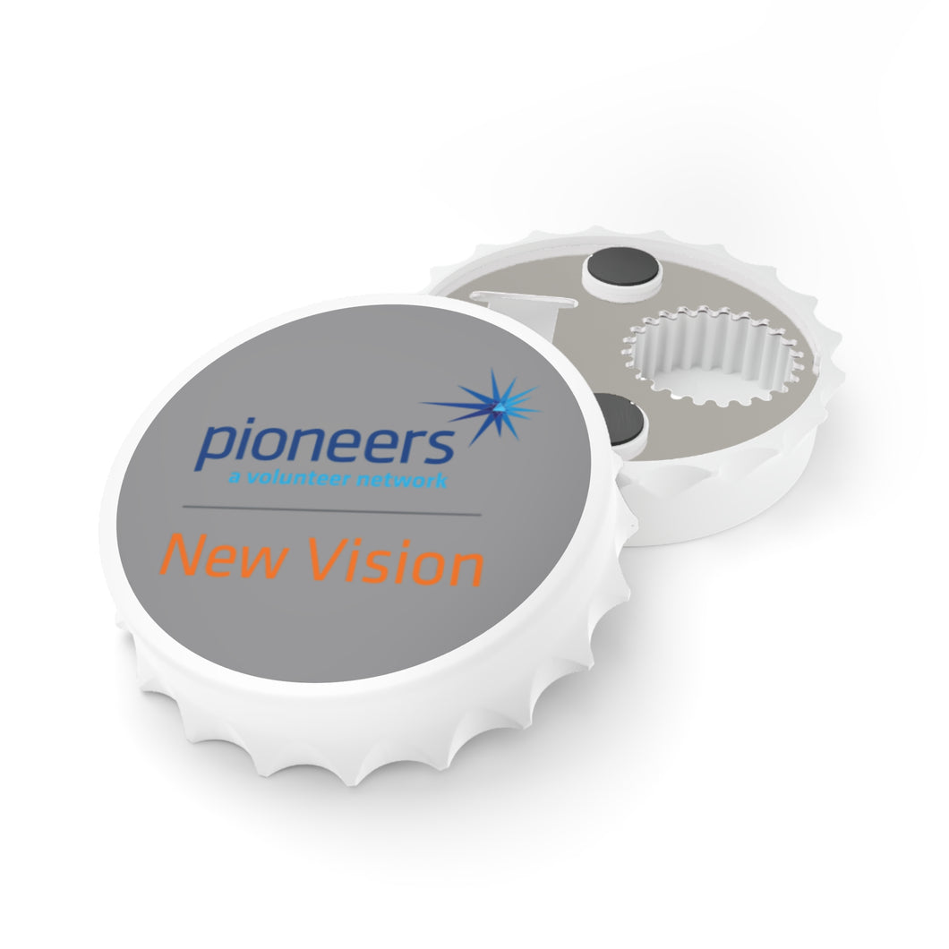 New Vision Pioneers Bottle Opener - Grey