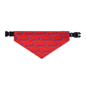 Pioneers Logo Pet Bandana Collar - 4 sizes - red
