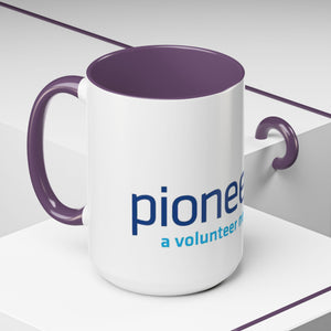 Pioneers Volunteer Network Accent Coffee Mug - 11oz & 15oz (8 colors)