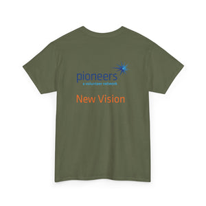 New Vision Pioneers Front & Back Logo - T-Shirt - 12 colors (S-5XL)