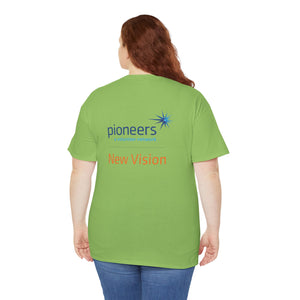 New Vision Pioneers Front & Back Logo - T-Shirt - 12 colors (S-5XL)