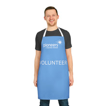 Load image into Gallery viewer, Light Blue Pioneers Volunteer Apron with 2-Color Straps options - Perfect for Events &amp; Cooking
