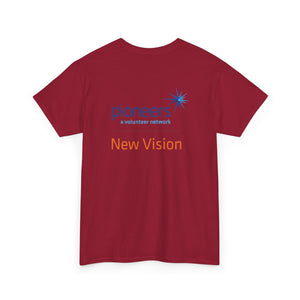 New Vision Pioneers Front & Back Logo - T-Shirt - 12 colors (S-5XL)