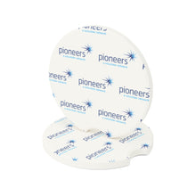 Load image into Gallery viewer, Pioneers Soapstone Car Coasters (Qty 2), Unique Car Accessory - white
