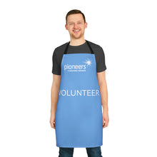 Load image into Gallery viewer, Light Blue Pioneers Volunteer Apron with 2-Color Straps options - Perfect for Events &amp; Cooking
