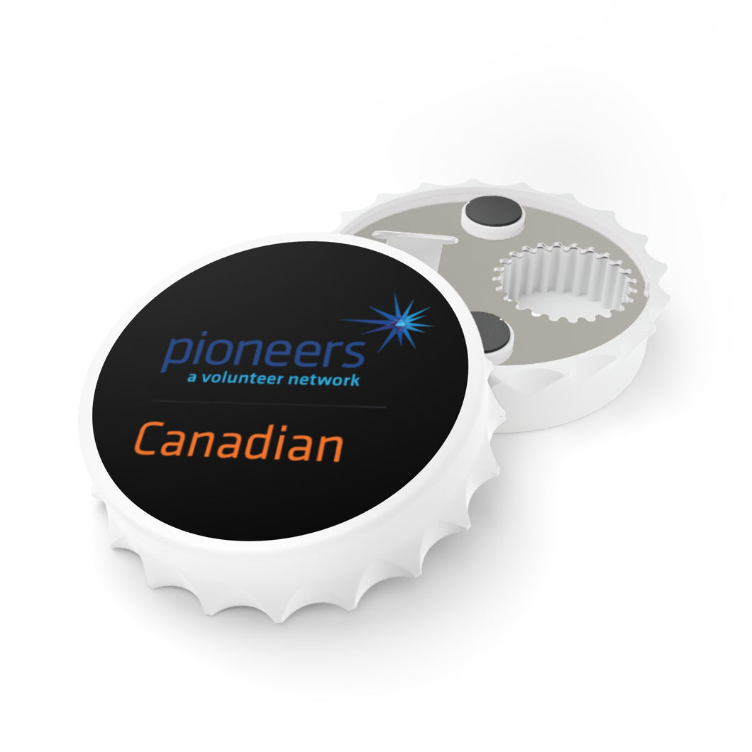 Canadian Pioneers Bottle Opener - Black
