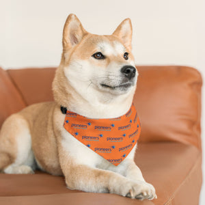 Pioneers Logo Pet Bandana - 4 sizes - orange