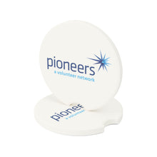 Load image into Gallery viewer, Pioneers Soapstone Car Coasters (Qty 2), Unique Car Accessory - white
