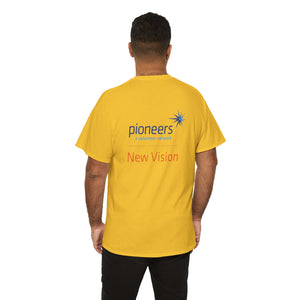 New Vision Pioneers Front & Back Logo - T-Shirt - 12 colors (S-5XL)