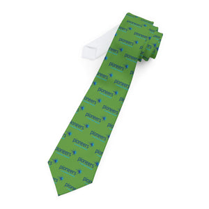 Green Pioneers Necktie - Vibrant Formal Accessory for Celebrations and Events