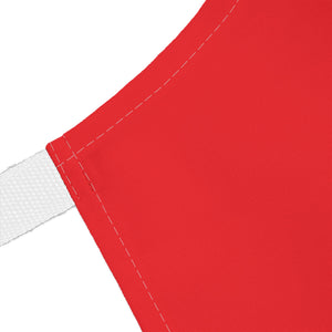 Red Pioneers Volunteer Apron with 2-Color Straps options - Perfect for Events & Cooking