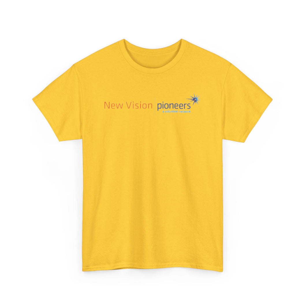 New Vision Pioneers Front & Back Logo - T-Shirt - 12 colors (S-5XL)