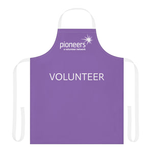 Light Purple Pioneers Volunteer Apron with 3-Color Straps options - Perfect for Events & Cooking