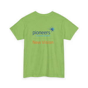 New Vision Pioneers Front & Back Logo - T-Shirt - 12 colors (S-5XL)