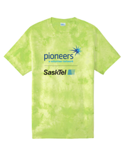 Load image into Gallery viewer, SaskTel Pioneers Unisex Crystal Tie-Dye Tee (12 colors XS-4XL)
