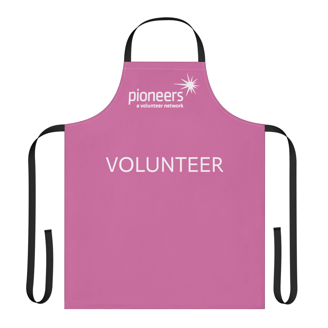 Light Pink Pioneers Volunteer Apron with 3-Color Straps options - Perfect for Events & Cooking