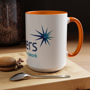 Pioneers Volunteer Network Accent Coffee Mug - 11oz & 15oz (8 colors)