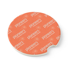 Load image into Gallery viewer, Pioneers Soapstone Car Coasters (Qty 2), Unique Car Accessory - Orange

