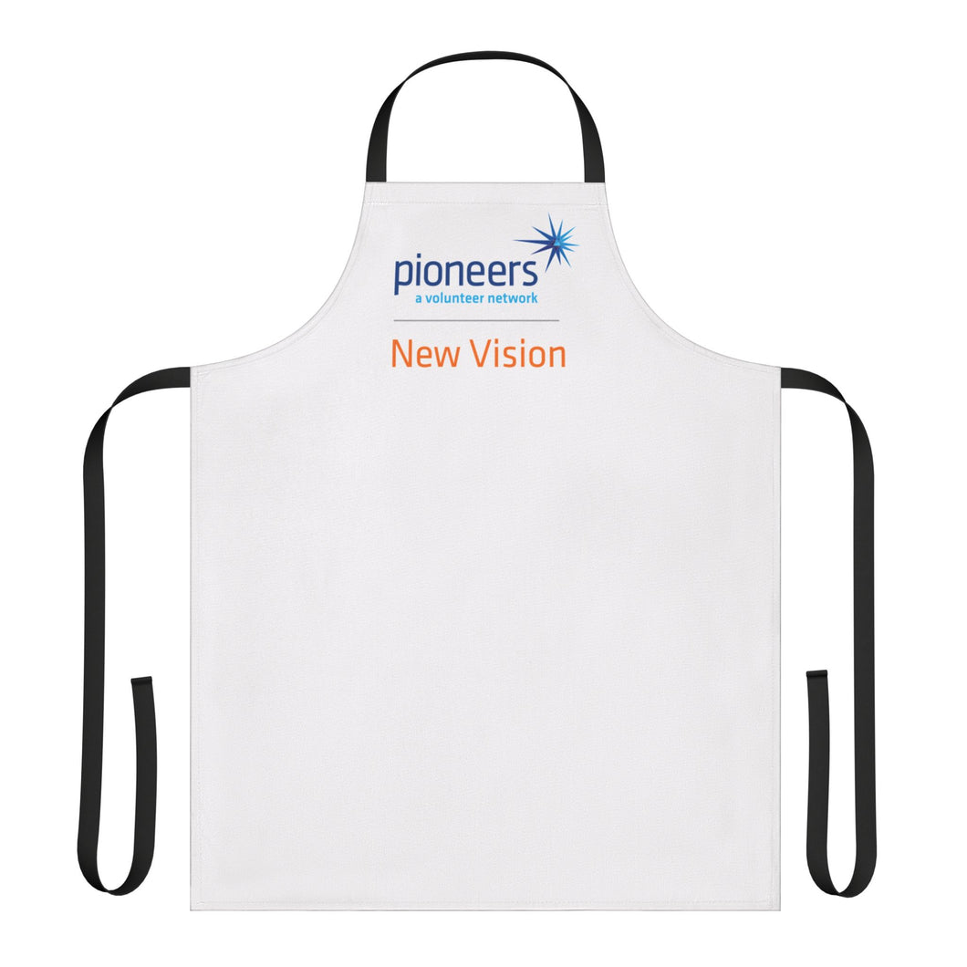 New Vision Pioneers Apron with 4-Color Straps options - Perfect for Events & Cooking