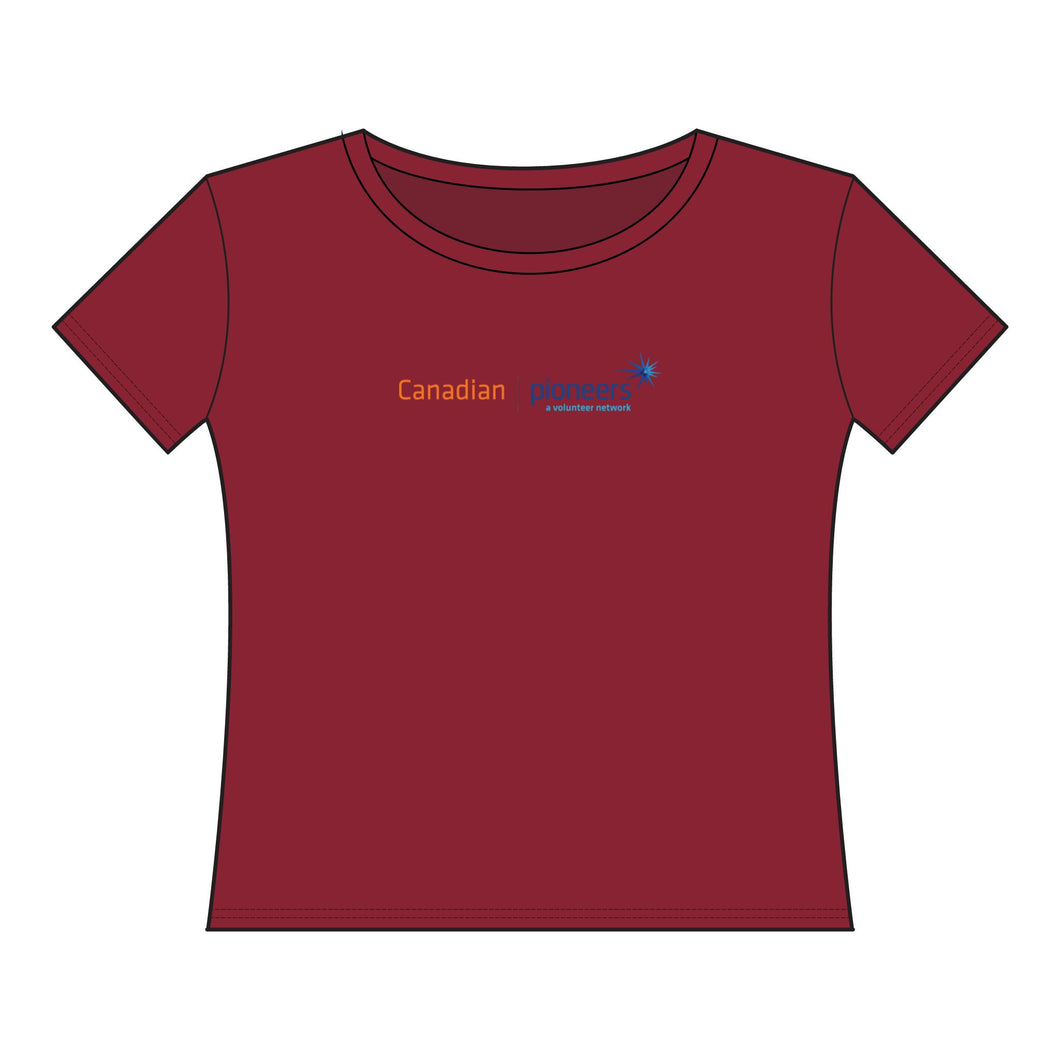 Canadian Pioneers Women's Curvy Fine Jersey Tee - XL-4XL