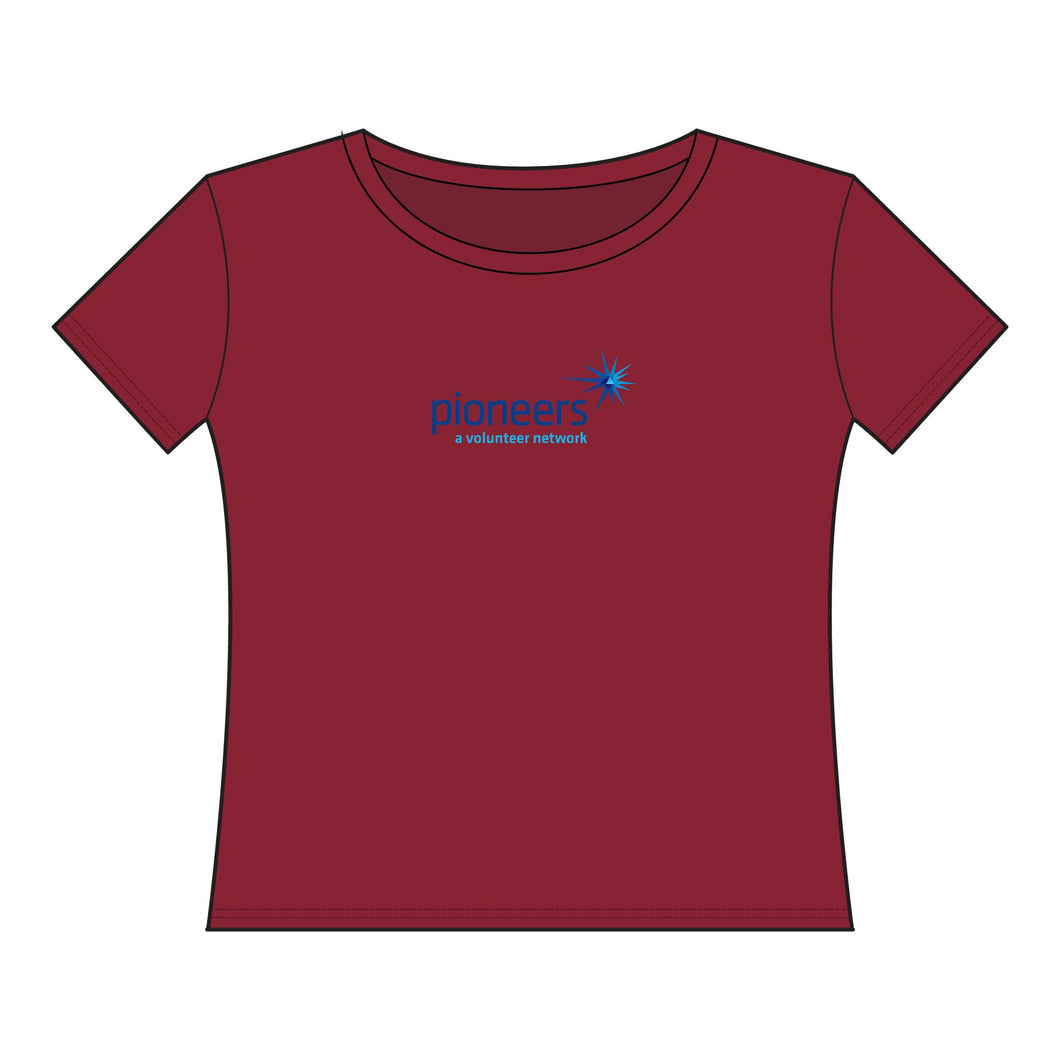Pioneers Women's Curvy Fine Jersey Tee - XL-4XL