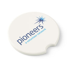 Load image into Gallery viewer, Pioneers Soapstone Car Coasters (Qty 2), Unique Car Accessory - white
