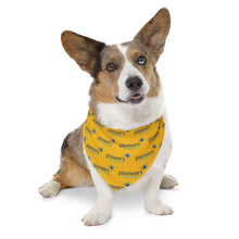 Load image into Gallery viewer, Pioneers Logo Pet Bandana - 4 sizes - yellow
