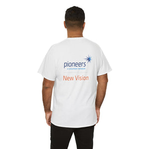 New Vision Pioneers Front & Back Logo - T-Shirt - 12 colors (S-5XL)
