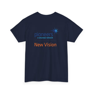 New Vision Pioneers Front & Back Logo - T-Shirt - 12 colors (S-5XL)