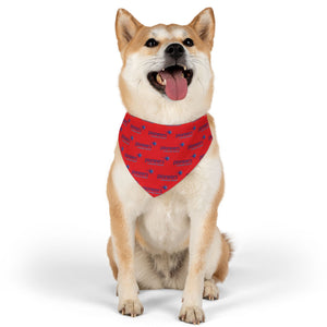 Pioneers Logo Pet Bandana Collar - 4 sizes - red