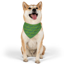 Load image into Gallery viewer, Pioneers Logo Pet Bandana Collar - 4 sizes - Lt Green
