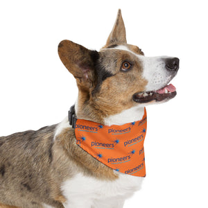 Pioneers Logo Pet Bandana - 4 sizes - orange