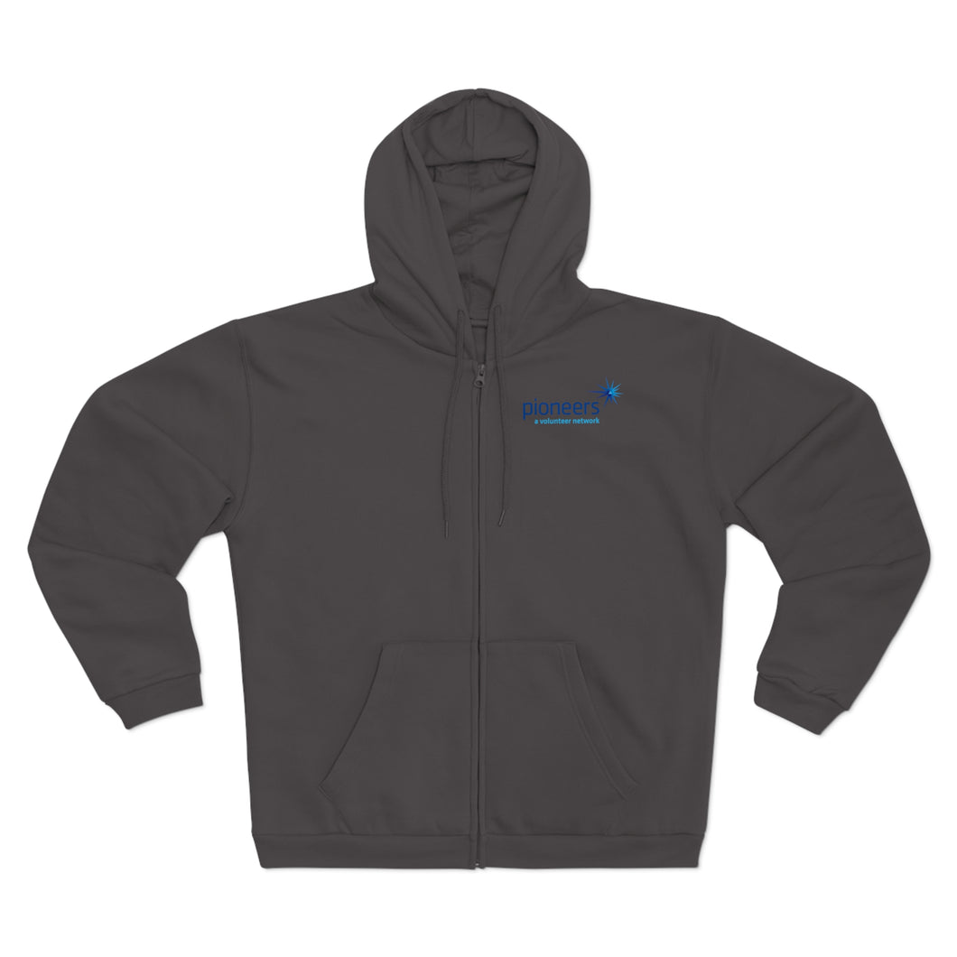 Pioneers Logo Unisex Hooded Zip Sweatshirt - 5 colors (XS-2XL)