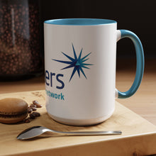 Load image into Gallery viewer, Pioneers Volunteer Network Accent Coffee Mug - 11oz &amp; 15oz (8 colors)

