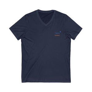 Canadian Pioneers Volunteer V-Neck Tee, Unisex Casual Shirt, Soft Everyday Wear (S-2XL)