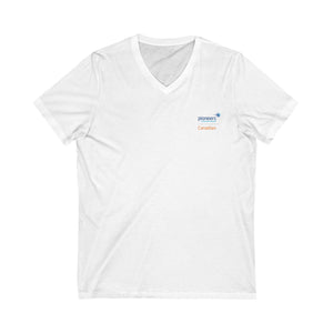 Canadian Pioneers Volunteer V-Neck Tee, Unisex Casual Shirt, Soft Everyday Wear (S-2XL)