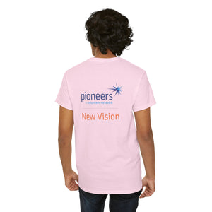 New Vision Pioneers Front & Back Logo - T-Shirt - 12 colors (S-5XL)