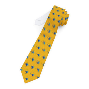 Yellow Pioneers Spark Necktie - Vibrant Formal Accessory for Celebrations and Events