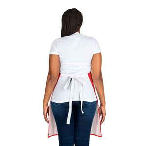 Red Pioneers Volunteer Apron with 2-Color Straps options - Perfect for Events & Cooking