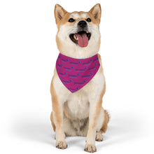 Load image into Gallery viewer, Pioneers Logo Pet Bandana - 4 sizes - Dark Pink
