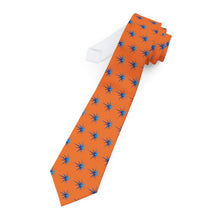 Load image into Gallery viewer, Orange Pioneers Spark Necktie - Vibrant Formal Accessory for Celebrations and Events
