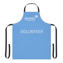 Load image into Gallery viewer, Light Blue Pioneers Volunteer Apron with 2-Color Straps options - Perfect for Events &amp; Cooking
