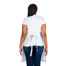 Load image into Gallery viewer, Light Blue Pioneers Volunteer Apron with 2-Color Straps options - Perfect for Events &amp; Cooking

