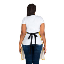 Load image into Gallery viewer, Yellow Pioneers Volunteer Apron with 2-Color Straps options - Perfect for Events &amp; Cooking
